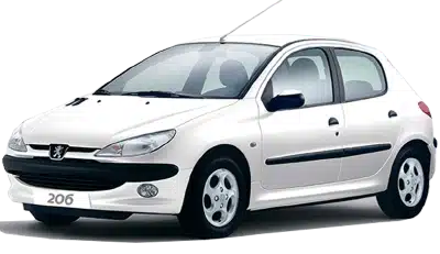 اجاره خودرو پژو 206 اجاره ماشین پژو 206